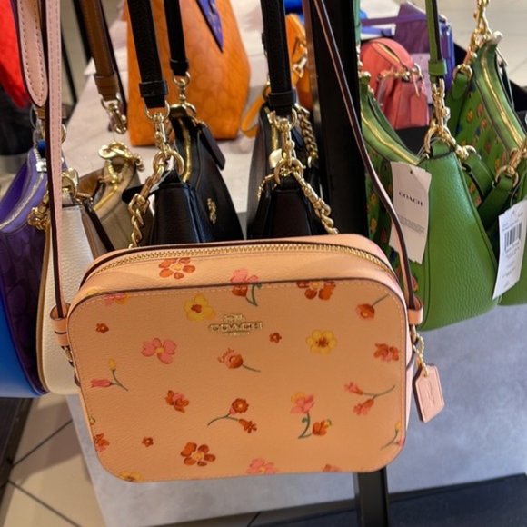 Coach c8699 Mini Camera Bag With Mystical Floral Print c8699 Faded Blush Multi - Picture 5 of 16